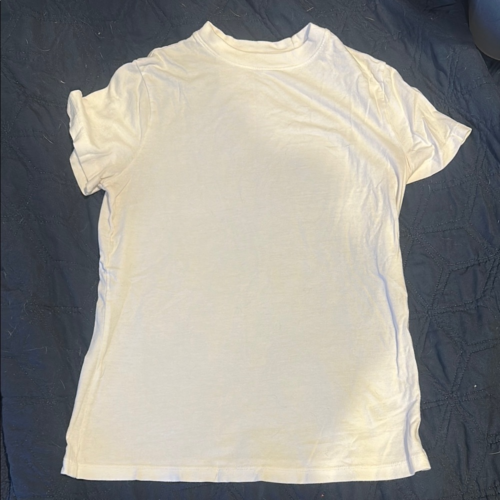 A New Day Cream Fitted Polo T-Shirt Short Sleeve